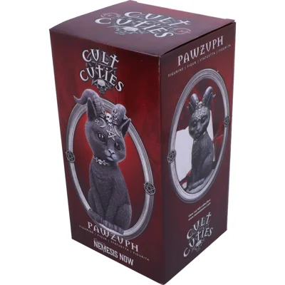 Large Pawzuph Horned Occult Cat Figurine 26.5cm Large Pawzuph Horned Occult Cat Figurine 26.5cm