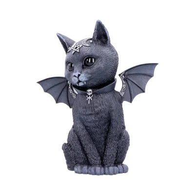 Large Malpuss Winged Occult Cat Figurine 24cm