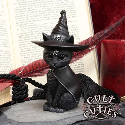 Purrah Witches Hat Occult Cat Figurine 13.5cm