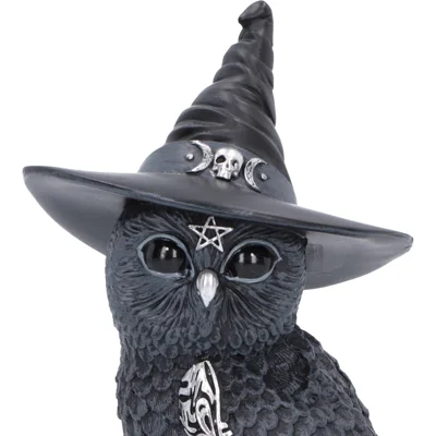 Owlocen Witches Hat Occult Owl Figurine 13.5cm Owlocen Witches Hat Occult Owl Figurine 13.5cm