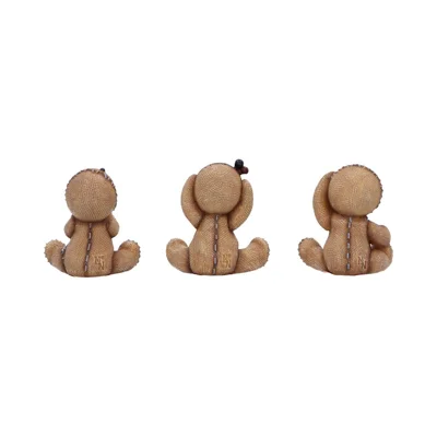 Three Wise Voodoo Doll Collectible Figurines 8cm Three Wise Voodoo Doll Collectible Figurines 8cm
