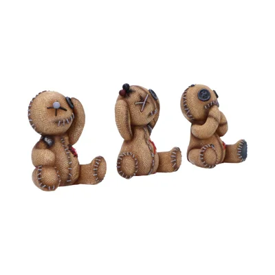 Three Wise Voodoo Doll Collectible Figurines 8cm Three Wise Voodoo Doll Collectible Figurines 8cm