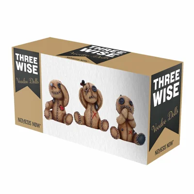 Three Wise Voodoo Doll Collectible Figurines 8cm Three Wise Voodoo Doll Collectible Figurines 8cm