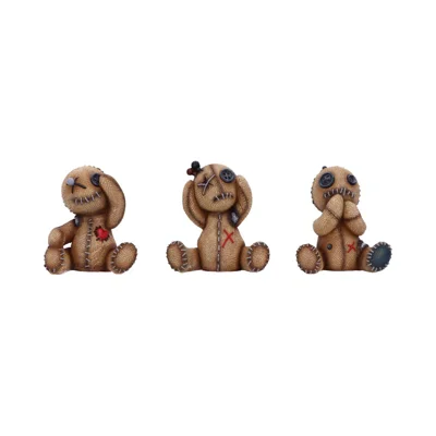 Three Wise Voodoo Doll Collectible Figurines 8cm Three Wise Voodoo Doll Collectible Figurines 8cm