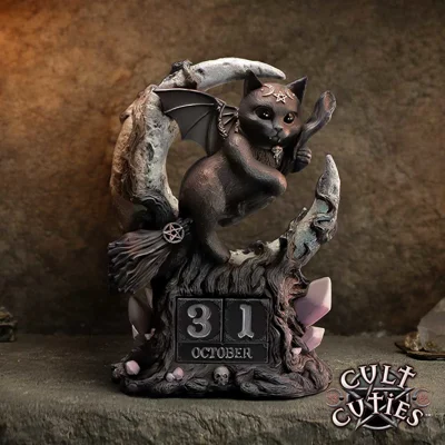 Whimsigoth Malpuss Perpetual Calendar – Witchy Home Decor Gift – Cult Cuties Whimsigoth Malpuss Perpetual Calendar – Witchy Home Decor Gift – Cult Cuties