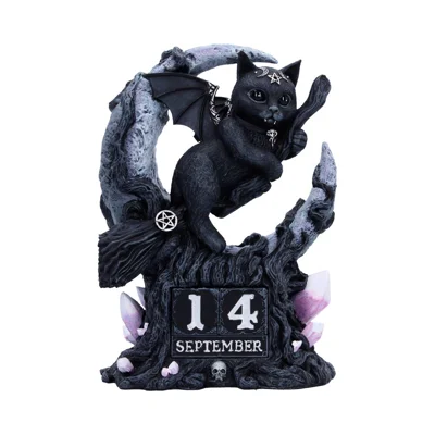 Whimsigoth Malpuss Perpetual Calendar – Witchy Home Decor Gift – Cult Cuties