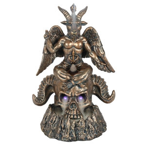 Gold Baphomet LED Back ..