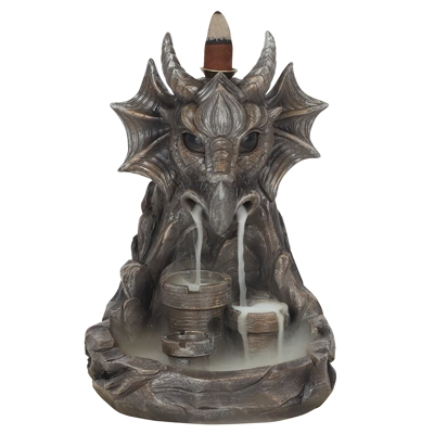 Grey Dragon Back Flow Incense Burner