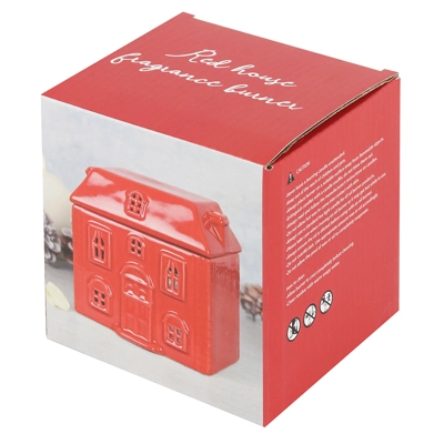 Ceramic Red House Oil Burner Ceramic Red House Oil Burner