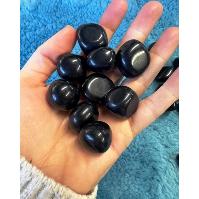 Black Obsidian Tumble 2-3cm Obsidian Gemstone Glossy Finish
