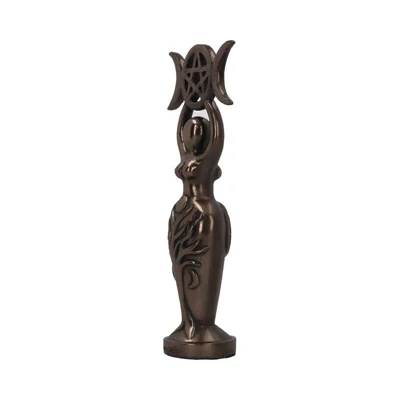 Triple Goddess Figurine Bronzed Wiccan Idol Ornament Triple Goddess Idol 20cm