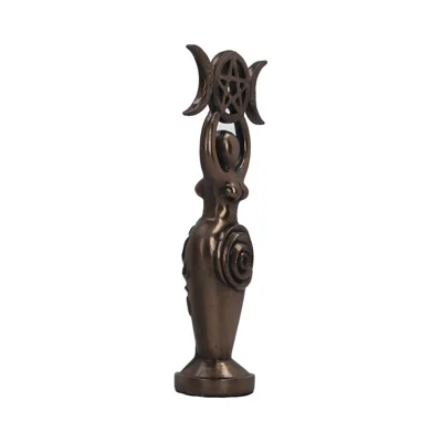 Triple Goddess Figurine Bronzed Wiccan Idol Ornament Triple Goddess Idol 20cm