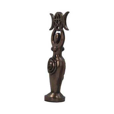 Triple Goddess Figurine Bronzed Wiccan Idol Ornament Triple Goddess Idol 20cm