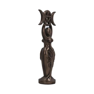 Triple Goddess Figurine Bronzed Wiccan Idol Ornament Triple Goddess Idol 20cm