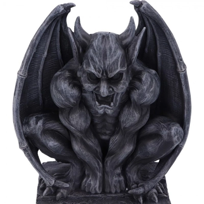 Adalward Dark Black Grotesque Gargoyle Figurine Adalward Dark Black Grotesque Gargoyle Figurine