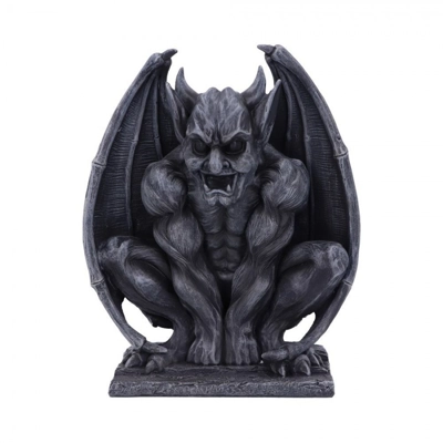 Adalward Dark Black Grotesque Gargoyle Figurine Adalward Dark Black Grotesque Gargoyle Figurine