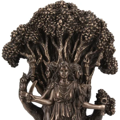 Triple Moon Goddess Hecate Bronze Figurine 18.5cm Triple Moon Goddess Hecate Bronze Figurine 18.5cm
