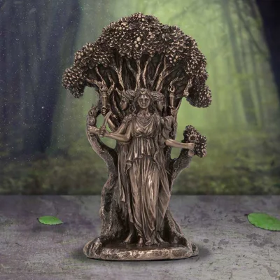 Triple Moon Goddess Hecate Bronze Figurine 18.5cm Triple Moon Goddess Hecate Bronze Figurine 18.5cm