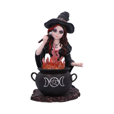 Althea Witch figurine with Flame Cauldron