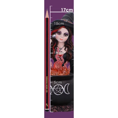 Althea Witch figurine with Flame Cauldron