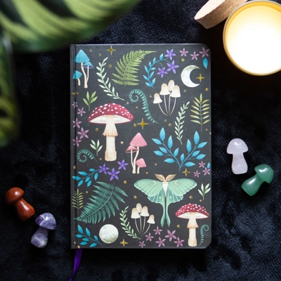 Cottagecore Dark Forest Print A5 Notebook