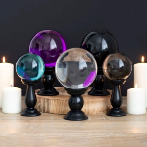 5 Assorted Large Crystal Bal..