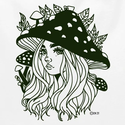 Green Woman of the Forest - Women's Premium T-Shirt by Ceridwen Mystics Organic Spaghetti Strap Top