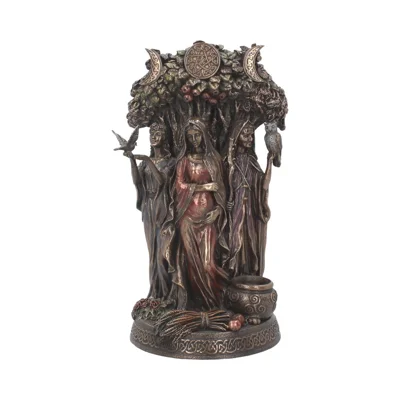 Maiden, Mother Crone 27cm Bronzed Maiden, Mother, Crone Triple Moon Figurine
