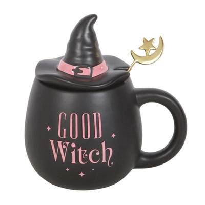 Good Witch Lidded Mug with Spoon Good Witch Lidded Mug with Spoon