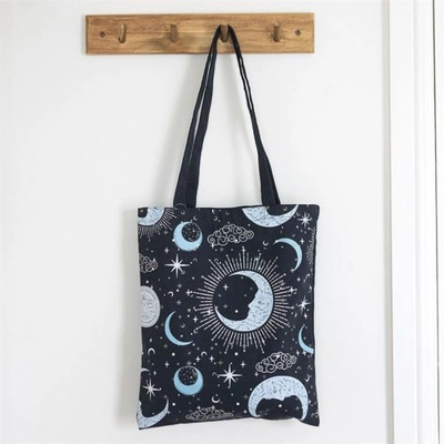 Blue Moon Print Tote Bag