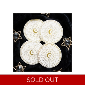 Astrology Wheel Coaster Set
