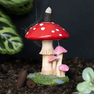 Magical Mushroom Backflow Incense Burner for Aromatherapy