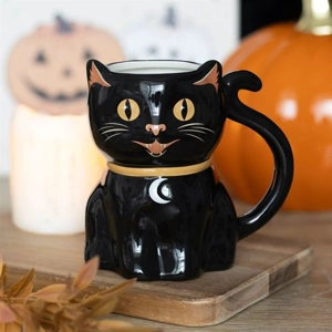 Spooky Black Cat Shaped..