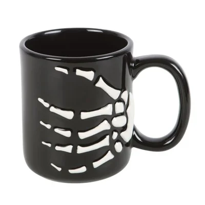 Skeleton Hand Coffee Mug for Gothic & Halloween Lovers