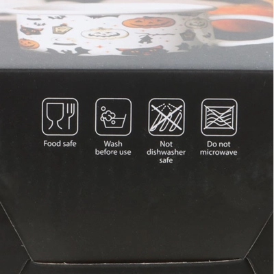 Spooky Cat and Pumpkin Print Mug Spooky Cat and Pumpkin Print Mug