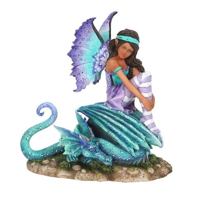 16cm Dragon Perch Fairy Figurine by Amy Brown 16cm Dragon Perch Fairy Figurine by Amy Brown