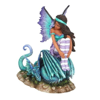 16cm Dragon Perch Fairy Figurine by Amy Brown 16cm Dragon Perch Fairy Figurine by Amy Brown
