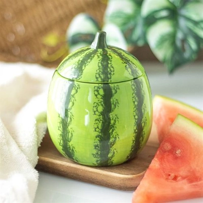 Watermelon Shaped Candle Jar Watermelon Shaped Candle Jar