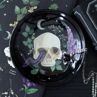 Venom & Vines Skull Trinket Dish