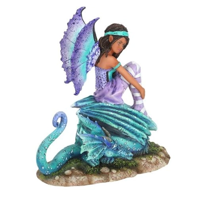 16cm Dragon Perch Fairy Figurine by Amy Brown 16cm Dragon Perch Fairy Figurine by Amy Brown