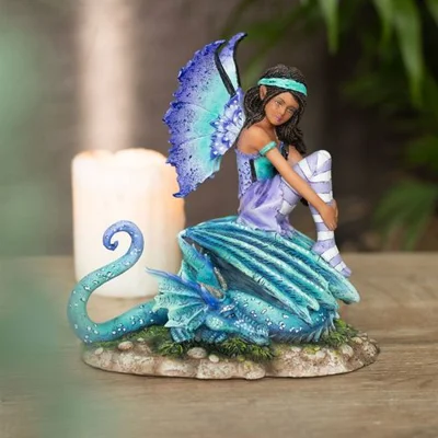 Amy Brown 16cm Dragon Perch Fairy Figurine Collectable Amy Brown 16cm Dragon Perch Fairy Figurine Collectable
