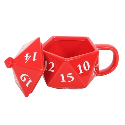 D20 Gaming Dice Shaped Mug D20 Gaming Dice Shaped Mug