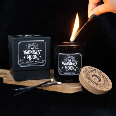Midnight Moon Bergamot & Neroli Aromatherapy Candle Midnight Moon Bergamot & Neroli Aromatherapy Candle