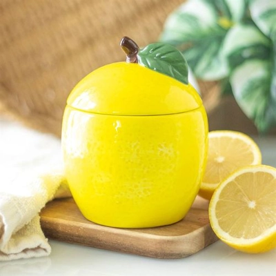Lemon Shaped Candle Jar Lemon Shaped Candle Jar