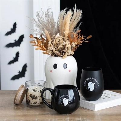 Keep Your Spirits Up Rounded Ghost Mug Keep Your Spirits Up Rounded Ghost Mug