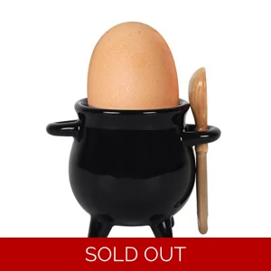 Witchy Cauldron Egg Cup with..