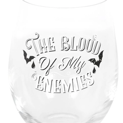 Blood Of My Enemies Stemless Wine Glass Blood Of My Enemies Stemless Wine Glass