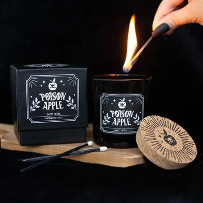Poison Apple Scented Candle | Sweet Apple Gothic Decor Poison Apple Scented Candle | Sweet Apple Gothic Decor