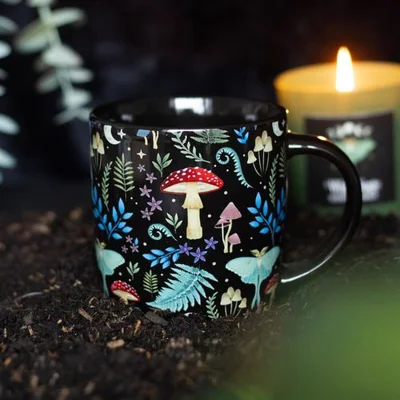 Enchanted Dark Forest Coffee Mug – Mystical Nature Art Cup Enchanted Dark Forest Coffee Mug – Mystical Nature Art Cup