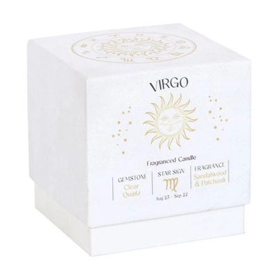 Virgo Sandalwood & Patchouli Gemstone Zodiac Candle Virgo Sandalwood & Patchouli Gemstone Zodiac Candle